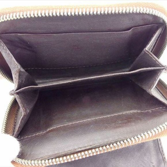 Chloe Wallet Purse Bifold Brown leather Woman unisex Authentic Used - Picture 7 of 8